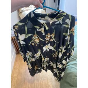 Asos Men’s Shirt Hawaiian Beach Summer Tropical Vacation Floral 2XL Shrt Sleeve